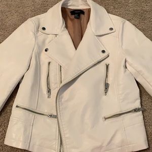 White leather jacket